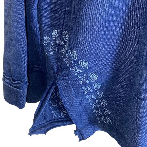 Sundance indigo days sweater xs NWT thick Lagenlook embroidered - Picture 4 of 10